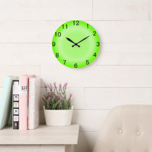 Lime Eclipse Large Clock