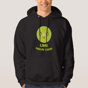 Lime Feelin' Good Lime Lemon Word Game Laugh Hoodie
