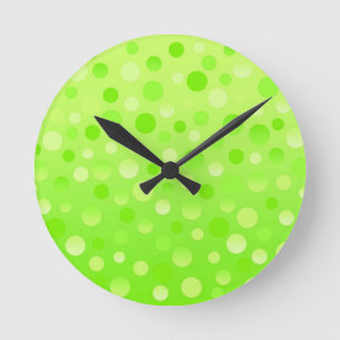 Lime Fizz clock round