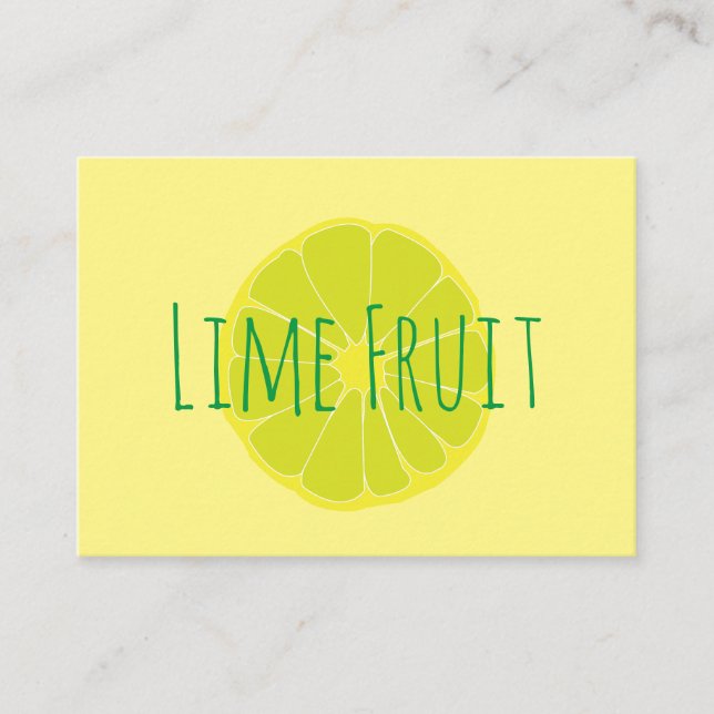 Lime Fruit Business Card (Front)