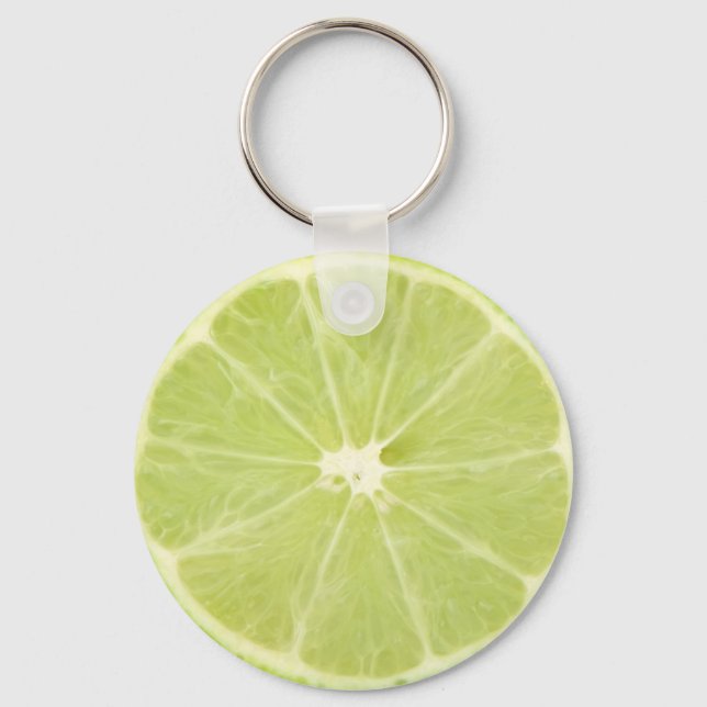 Lime Fruit Fresh Slice Key Ring (Front)