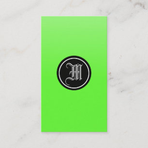 Lime Gothic Business Card
