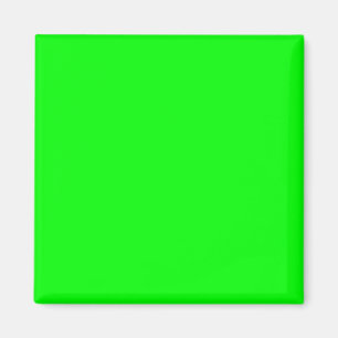 Lime Green 00FF00 Colour - With Option to Add Name Magnet