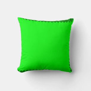 Lime, Green Abstract Art Cushion