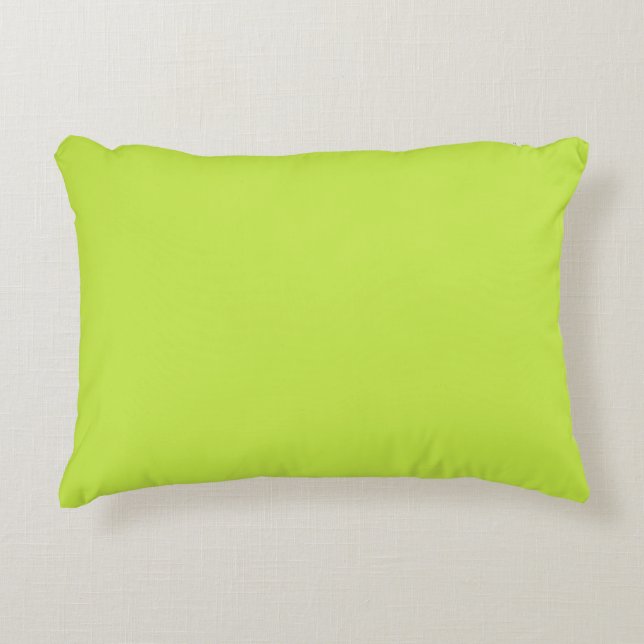 Lime Green Accent Pillow 16" x 12" (Front)