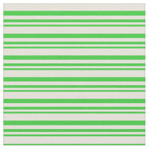 Lime Green and Beige Coloured Pattern Fabric
