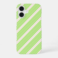 Lime green and beige five stripes pattern