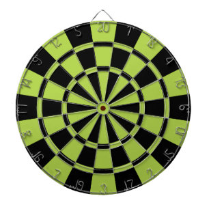 Lime Green And Black Dartboard