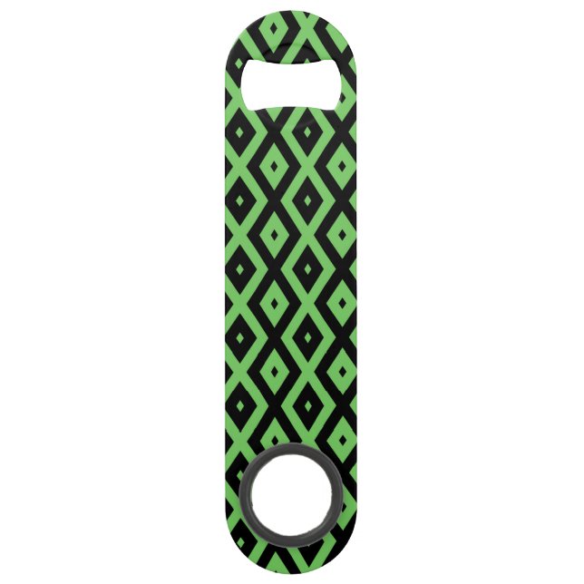 Lime green and black diamond pattern (Front)