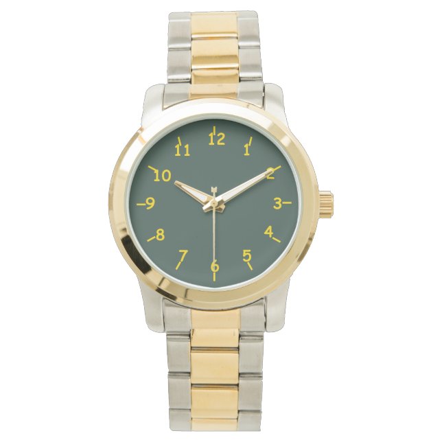 Lime Green and Dairy Gold Watch (Front)