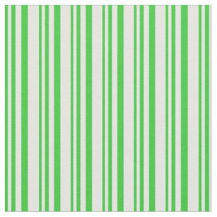 Lime Green and Mint Cream Lines Fabric