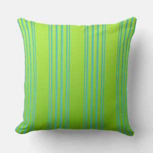Lime Green And Turquoise Cushion