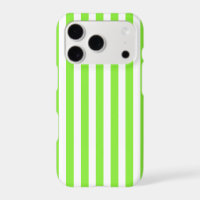 Lime green and white candy stripes