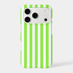 Lime green and white candy stripes