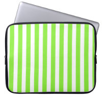 Lime green and white candy stripes