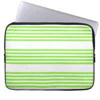 Lime green and white five stripes pattern