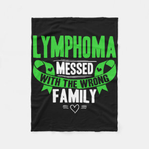 Lime Green Awareness Ribbon Blood Cancer Fleece Blanket