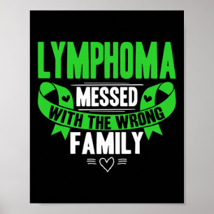 Lime Green Awareness Ribbon Blood Cancer Poster