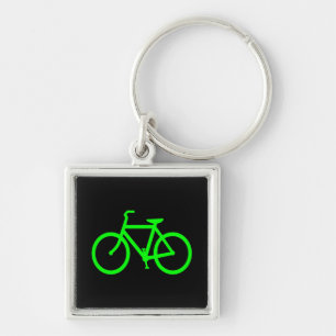 Lime Green Bike Key Ring