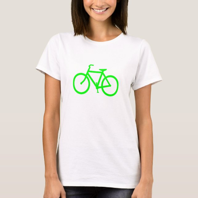 Lime Green Bike T-Shirt (Front)