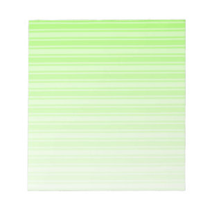 Lime green candy stripes notepad