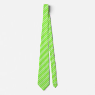Lime green candy stripes tie