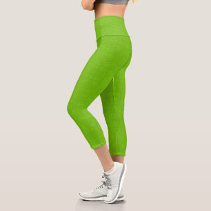 Lime green capri leggings