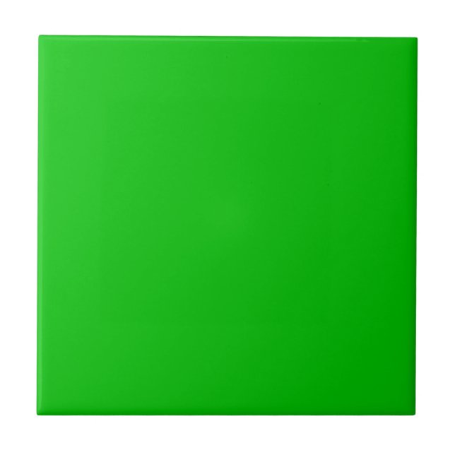 Lime Green Ceramic Tile (Front)