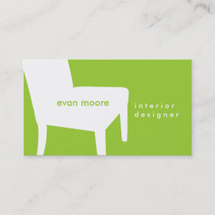 Lime Green Chair Business Card