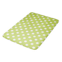 Lime Green Chartreuse & White Polka Dots Dot