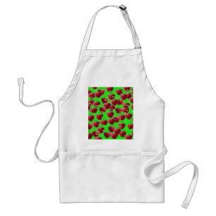 Lime Green Cherry Splash Standard Apron