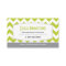 Lime Green Chevron Business Card
