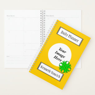 Lime Green Clover Ribbon by Kenneth Yoncich Planner