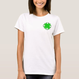 Lime Green Clover Ribbon by Kenneth Yoncich T-Shirt