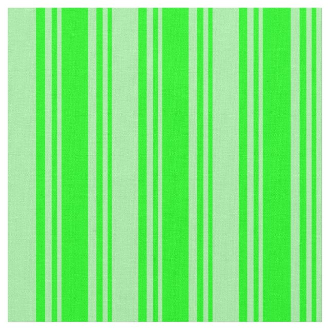 Lime & Green Coloured Lines Pattern Fabric (Close Up)