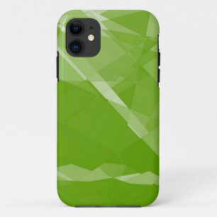 Lime green cubism crystal seamless iPhone 11 case