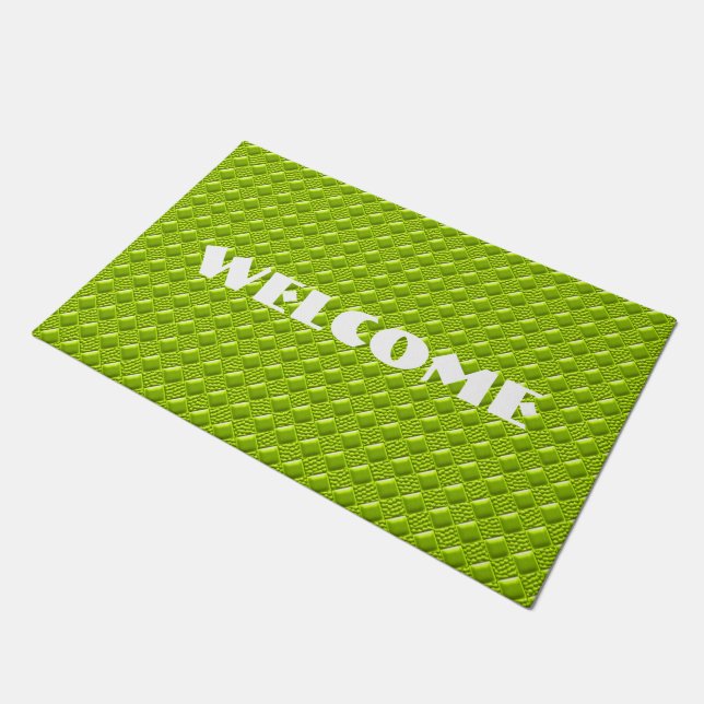 Lime Green Doormat (Angled)