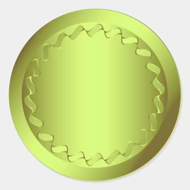 Lime Green Envelope Seal (Front)