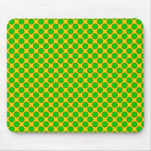 Lime Green Flower Ribbon by Kenneth Yoncich Mouse Pad