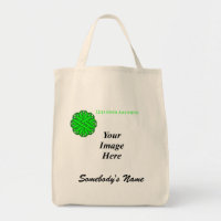 Lime Green Flower Ribbon Template by K Yoncich