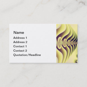 Lime Green Fractal Symmetry Abstract Art Business Card