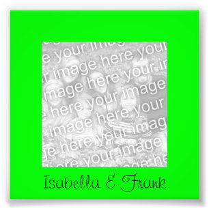 Lime Green Frame Photo Print