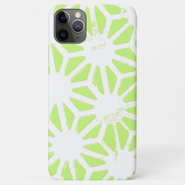 Lime green geometric pattern Case-Mate iPhone case (Back)