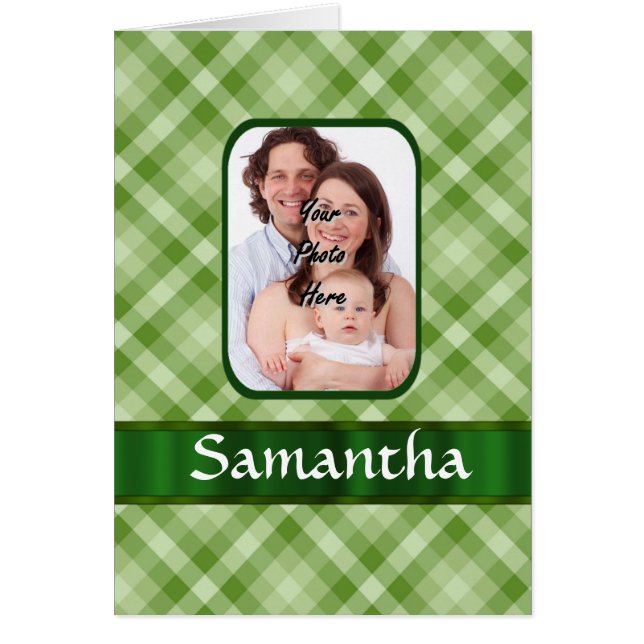 Lime green gingham (Front)