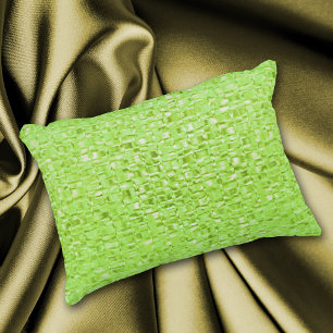 Lime Green Glass Decorative Cushion