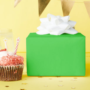 Lime Green Glossy Wrapping Paper