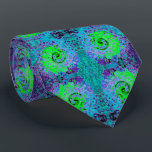 Lime Green Groovy Abstract Retro Liquid Swirl Tie<br><div class="desc">This Cool Colourful Pattern Neck Tie features a Lime Green Groovy Abstract Retro Liquid Swirl Painting with Aquamarine,  Chartreuse,  Blue,  Purple,  Pink,  Aqua,  Teal and Black Accents. The result is a colourful trippy,  abstract,  psychedelic design that you will love!</div>