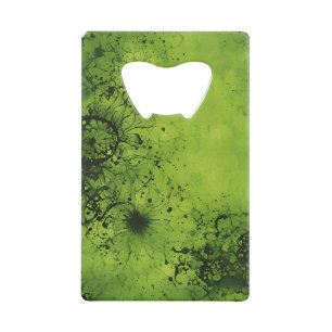 Lime Green Grunge with Black Accents