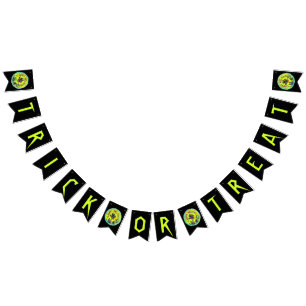Lime green Happy Halloween Bunting