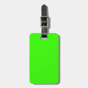 Lime Green Luggage Tag